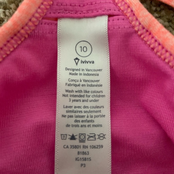 Lululemon/ Ivivva Tank - Picture 2 of 3